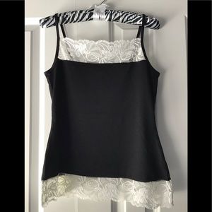 Lace-trimmed Cami